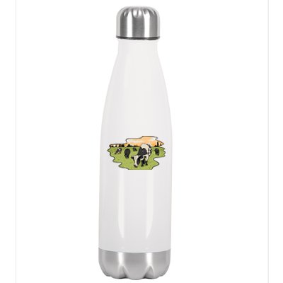 Cows In Field Stainless Steel Insulated Water Bottle