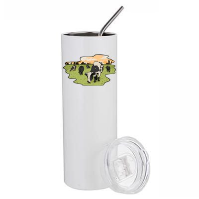 Cows In Field Stainless Steel Tumbler