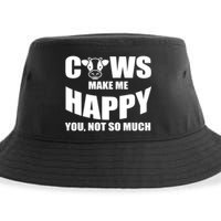 Cows Make Me Happy You Not So Much Sustainable Bucket Hat