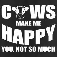 Cows Make Me Happy You Not So Much Adult Drive Performance Visor