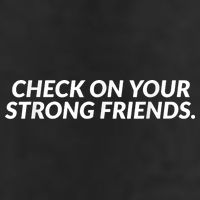 Check On Your Strong Friends Mental Health Cool Comfort Performance Bucket Hat