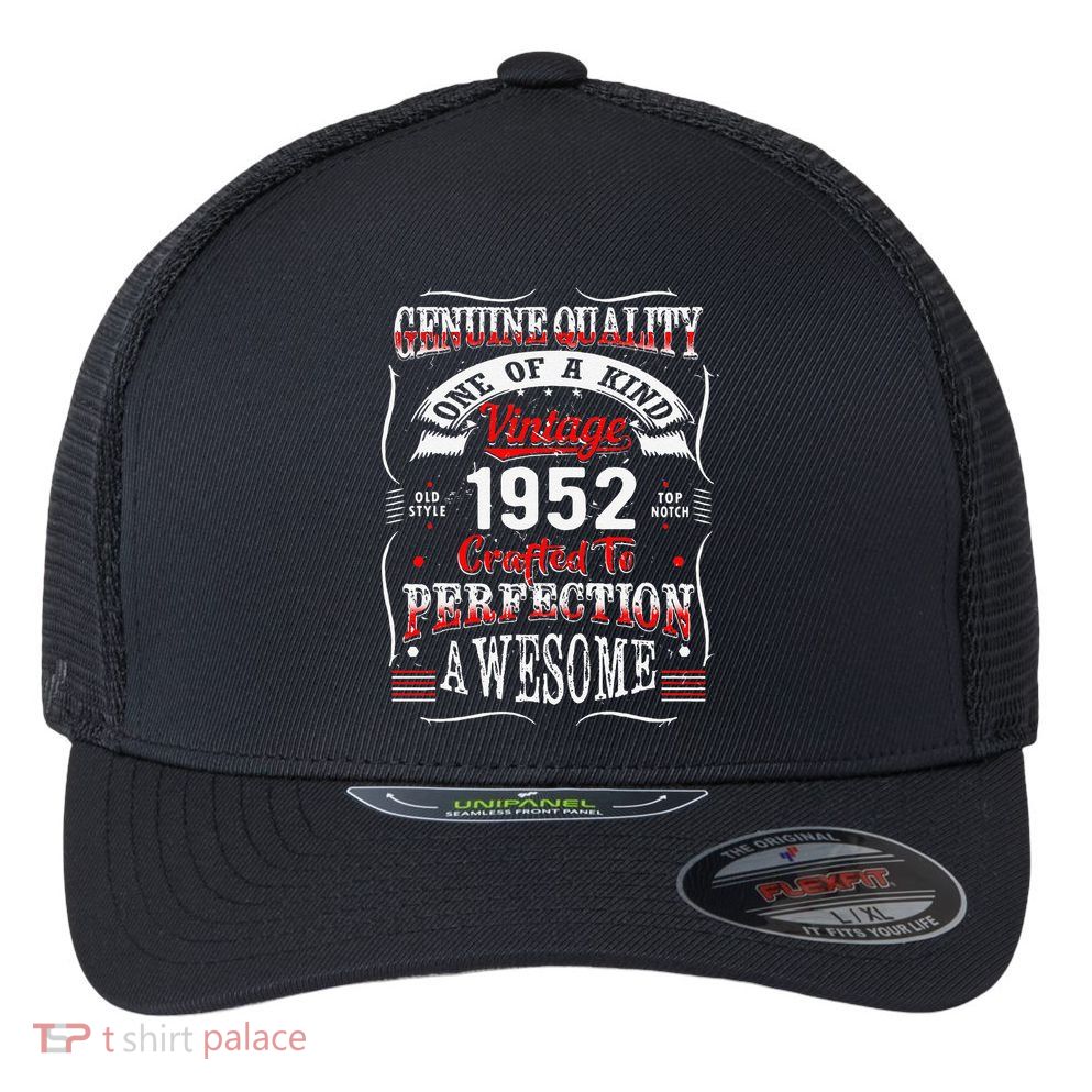 Crafted Perfection 1952 71st Birthday For 71 Years Old Flexfit Unipanel Trucker Cap