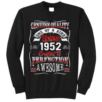 Crafted Perfection 1952 71st Birthday For 71 Years Old Sweatshirt