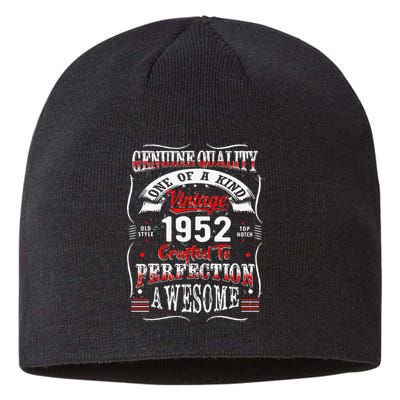 Crafted Perfection 1952 71st Birthday For 71 Years Old Sustainable Beanie