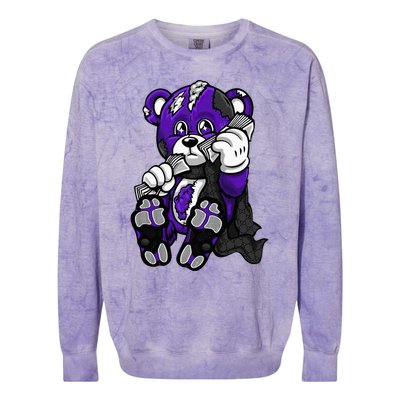 Court Purple 13s Tee Heartbreak Money 13 Retro Court Purple Colorblast Crewneck Sweatshirt