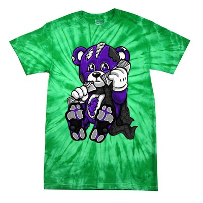 Court Purple 13s Tee Heartbreak Money 13 Retro Court Purple Tie-Dye T-Shirt