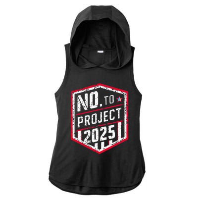 Current Political 2024 Stop Project 2025 Ladies PosiCharge Tri-Blend Wicking Draft Hoodie Tank