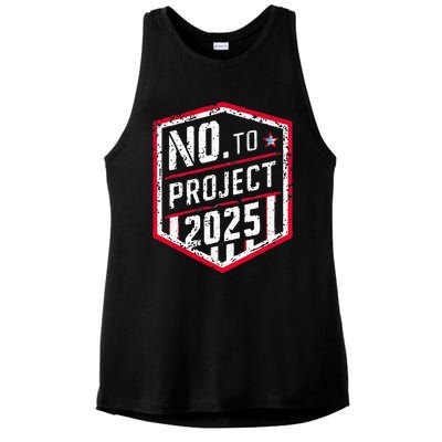 Current Political 2024 Stop Project 2025 Ladies PosiCharge Tri-Blend Wicking Tank