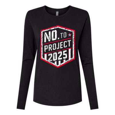 Current Political 2024 Stop Project 2025 Womens Cotton Relaxed Long Sleeve T-Shirt