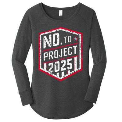 Current Political 2024 Stop Project 2025 Women's Perfect Tri Tunic Long Sleeve Shirt