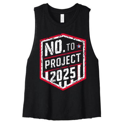 Current Political 2024 Stop Project 2025 Women's Racerback Cropped Tank