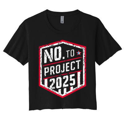 Current Political 2024 Stop Project 2025 Women's Crop Top Tee