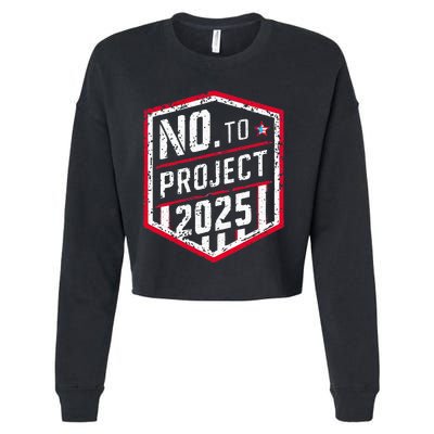 Current Political 2024 Stop Project 2025 Cropped Pullover Crew