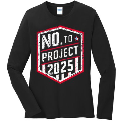 Current Political 2024 Stop Project 2025 Ladies Long Sleeve Shirt