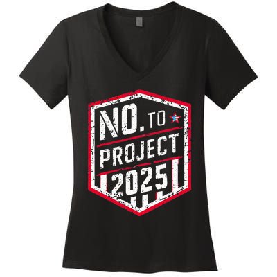 Current Political 2024 Stop Project 2025 Women's V-Neck T-Shirt