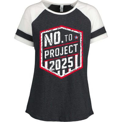 Current Political 2024 Stop Project 2025 Enza Ladies Jersey Colorblock Tee