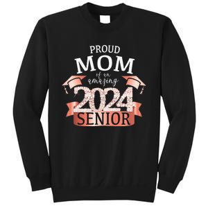 Celebration Proud 2024 Senior Mom I Elegant Pink Sweatshirt