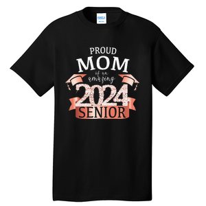 Celebration Proud 2024 Senior Mom I Elegant Pink Tall T-Shirt