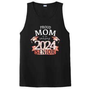 Celebration Proud 2024 Senior Mom I Elegant Pink PosiCharge Competitor Tank