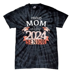 Celebration Proud 2024 Senior Mom I Elegant Pink Tie-Dye T-Shirt