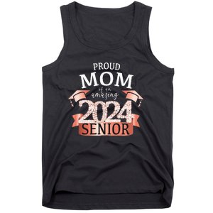 Celebration Proud 2024 Senior Mom I Elegant Pink Tank Top