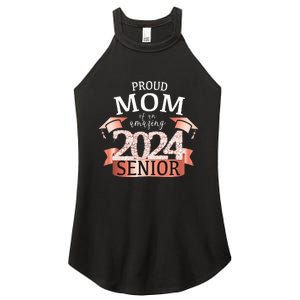 Celebration Proud 2024 Senior Mom I Elegant Pink Women's Perfect Tri Rocker Tank