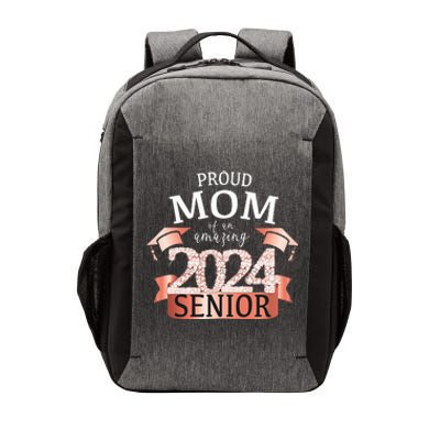 Celebration Proud 2024 Senior Mom I Elegant Pink Vector Backpack