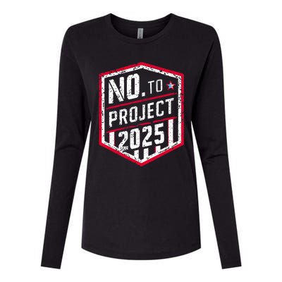 Current Political 2024 Stop Project 2025 Womens Cotton Relaxed Long Sleeve T-Shirt