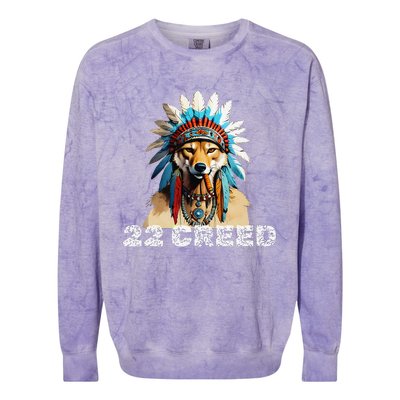 Coyote Predator 22 Cree.D Graphic Design Colorblast Crewneck Sweatshirt