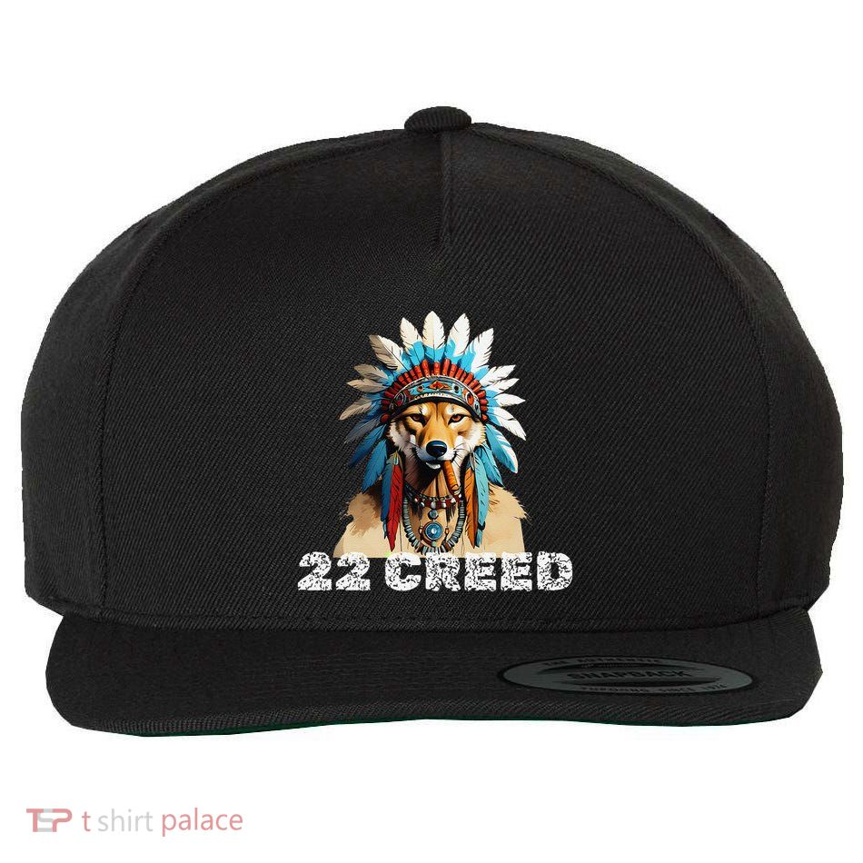 Coyote Predator 22 Cree.D Graphic Design Wool Snapback Cap