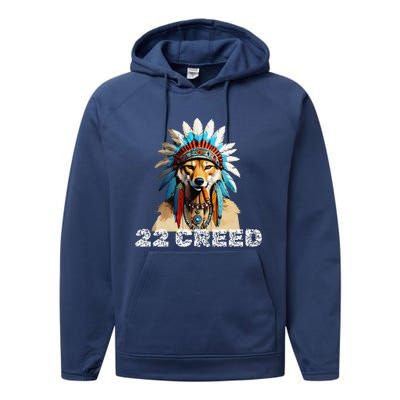 Coyote Predator 22 Cree.D Graphic Design Performance Fleece Hoodie