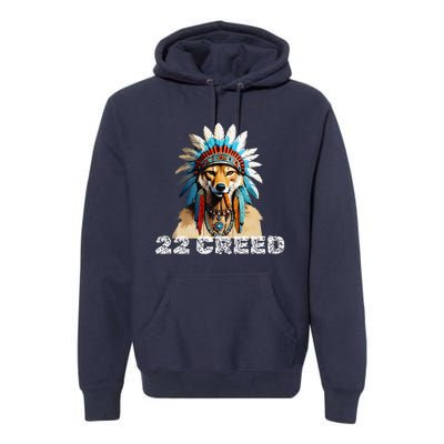 Coyote Predator 22 Cree.D Graphic Design Premium Hoodie