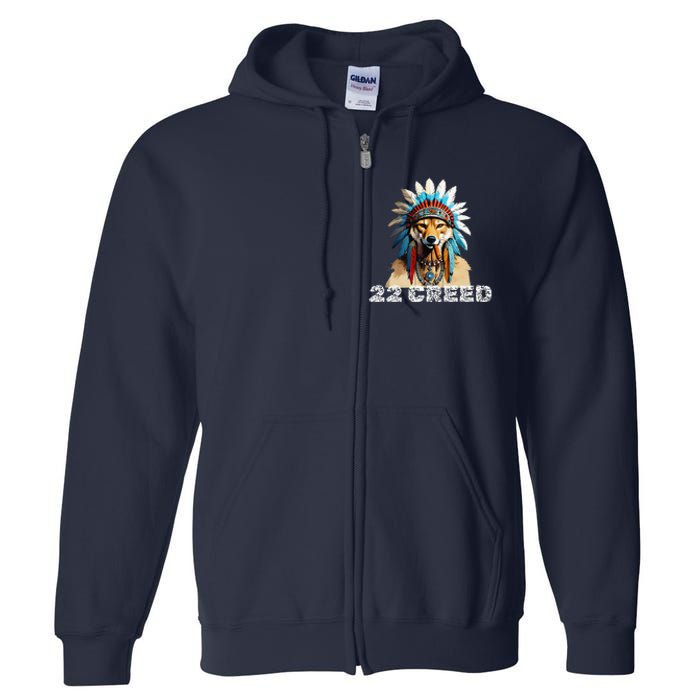 Coyote Predator 22 Cree.D Graphic Design Full Zip Hoodie