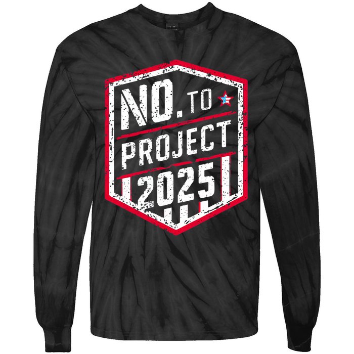 Current Political 2024 Stop Project 2025 Tie-Dye Long Sleeve Shirt