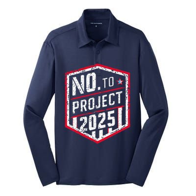 Current Political 2024 Stop Project 2025 Silk Touch Performance Long Sleeve Polo