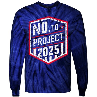 Current Political 2024 Stop Project 2025 Tie-Dye Long Sleeve Shirt