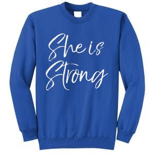 Cute Proverbs 31 Quote Gift For She Is Strong Tall Sweatshirt