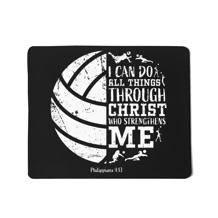 Cute Philippians 413 Volleyball Gifts Teen Women Her Mousepad