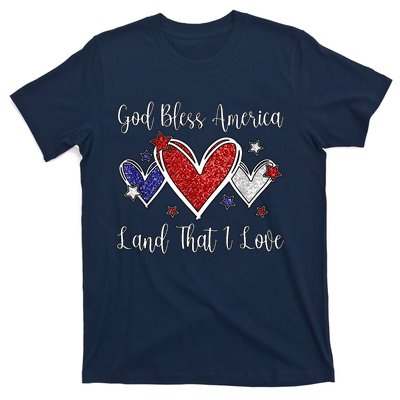 Cute Patriotic 4th Of July God Bless America T-Shirt