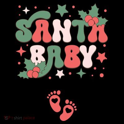 Christmas Pregnancy Announcement Santa Baby T-Shirt