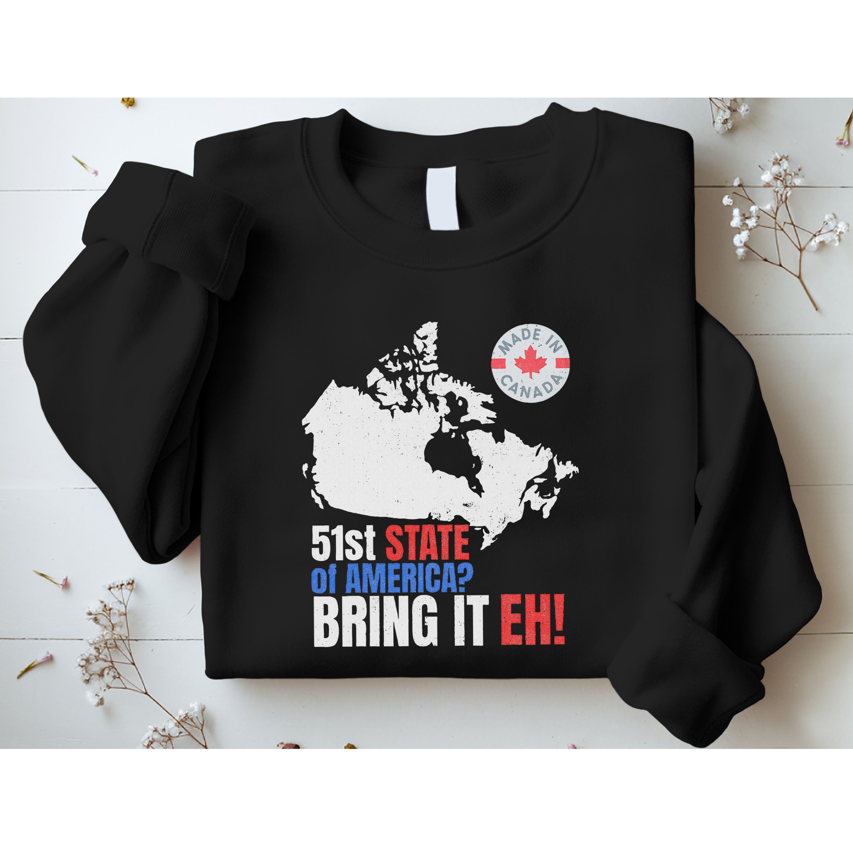 Canadian Patriotic Anti Trump Canada Map Sweatshirt