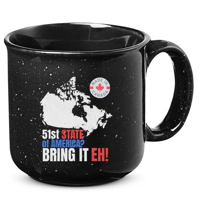 Canadian Patriotic Anti Trump Canada Map 15oz Campfire Ceramic Mug