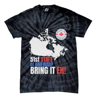Canadian Patriotic Anti Trump Canada Map Tie-Dye T-Shirt