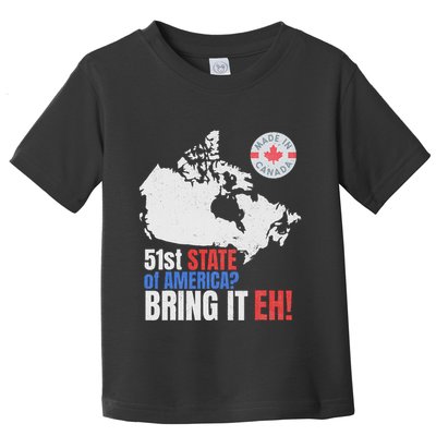 Canadian Patriotic Anti Trump Canada Map Toddler T-Shirt