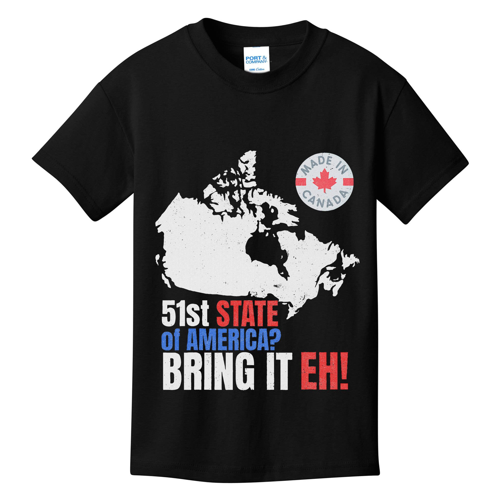 Canadian Patriotic Anti Trump Canada Map Kids T-Shirt