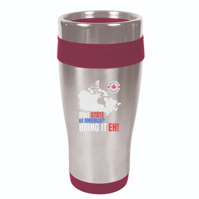 Canadian Patriotic Anti Trump Canada Map 16oz Travel Tumbler