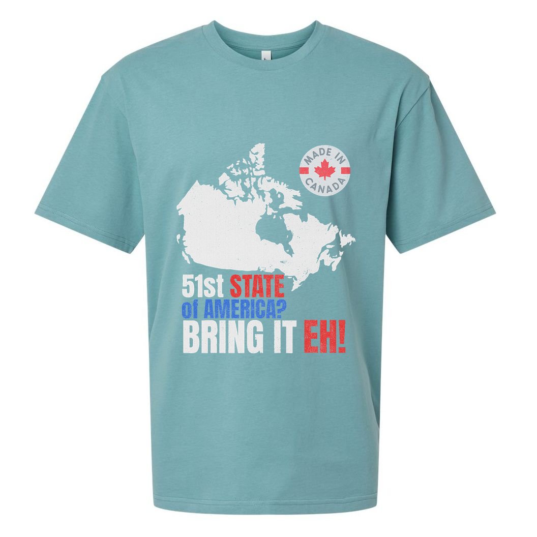 Canadian Patriotic Anti Trump Canada Map Sueded Cloud Jersey T-Shirt