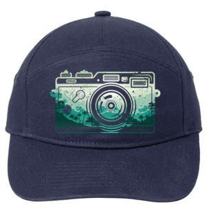 Cool Photography Art Photographer Camera Lover Gift 7-Panel Snapback Hat