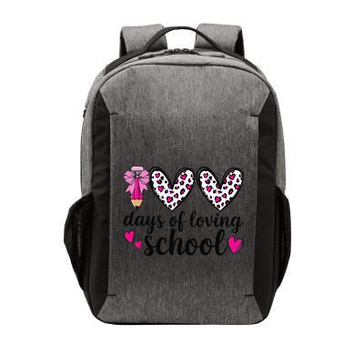 Coquette Pencil And Leopard Heart 100 Days Of Loving School Vector Backpack