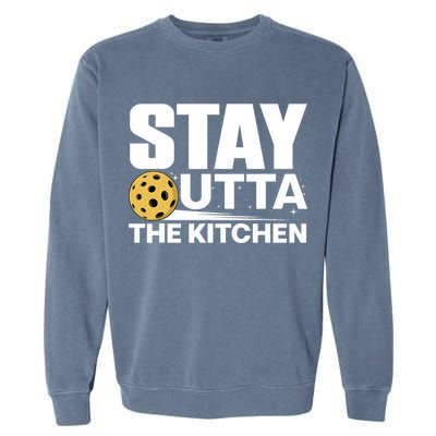 Cool Pickleball Art Pickleball Player Sport Garment-Dyed Sweatshirt